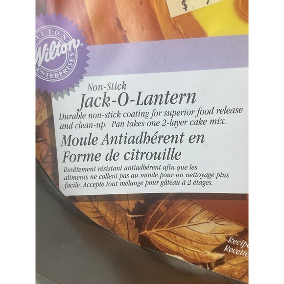 HALLOWEEN Pumpkin JACK-O-LANTERN CAKE PAN Wilton Non-stick New - 12"12"x2" - Picture 4 of 6